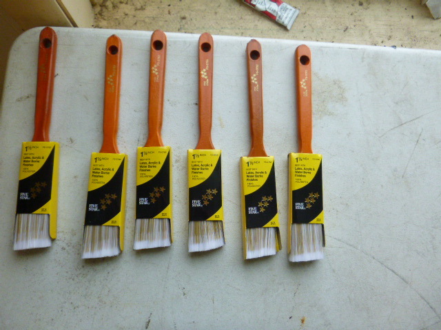 6 Five Star Paint Brushes