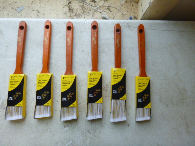 6 Five Star Paint Brushes