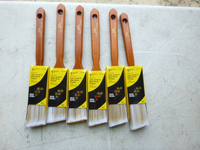 6 Five Star Paint Brushes