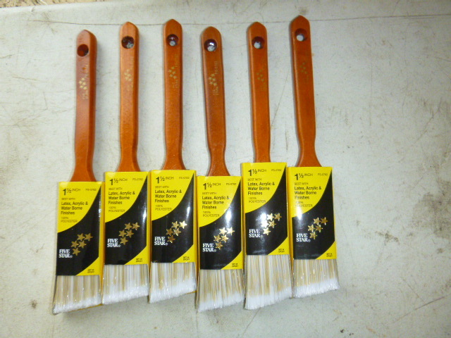 6 Five Star Paint Brushes