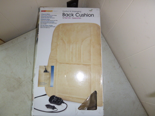 Road Pro Back Heated and Massaging Back Cushion