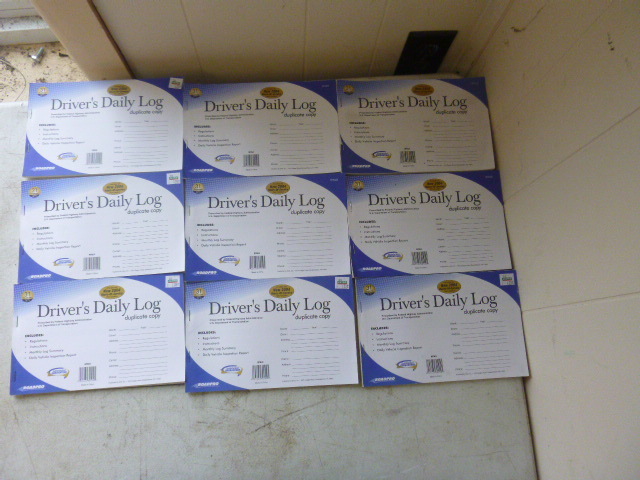 9 Packs of Drivers Daily Log