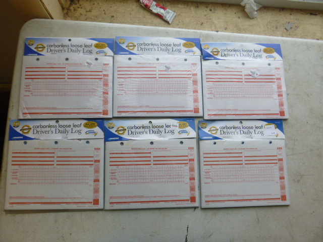 6 Packs of Loose Leaf Drivers Daily Logs