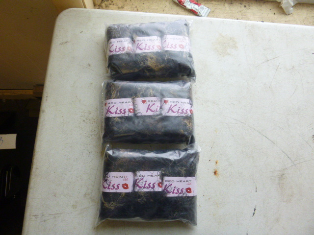 3 Packs of Red Heart Kiss Yarn