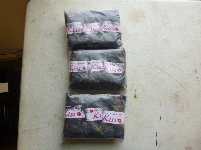 3 Packs of Red Heart Kiss Yarn