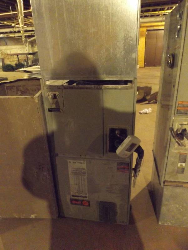 Trane electric furnace wair conditioning unit wno compressor