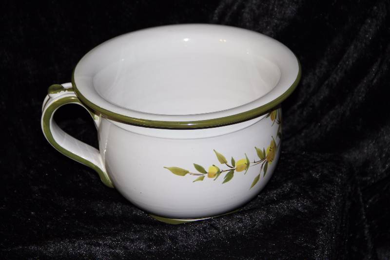 Large coffee cup planter and wooden bowl