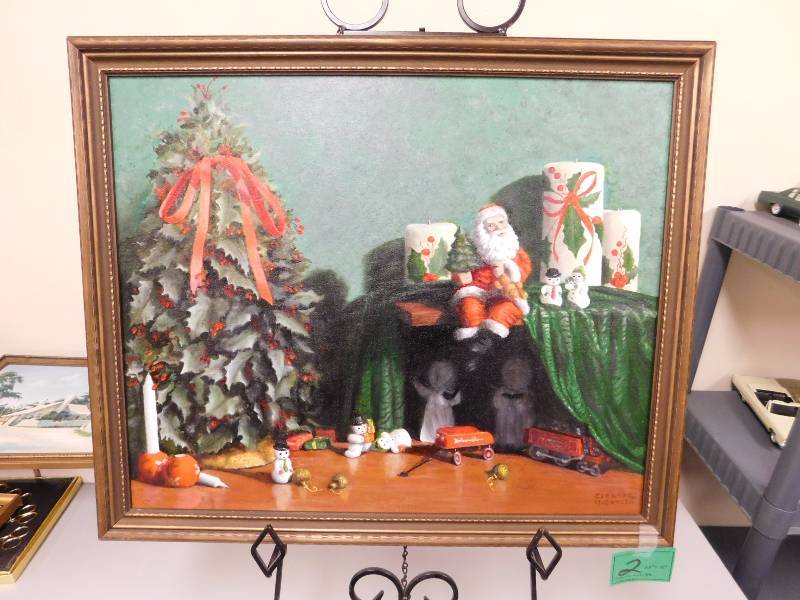lot 2 image: Twas the night after Christmas  22 x 18