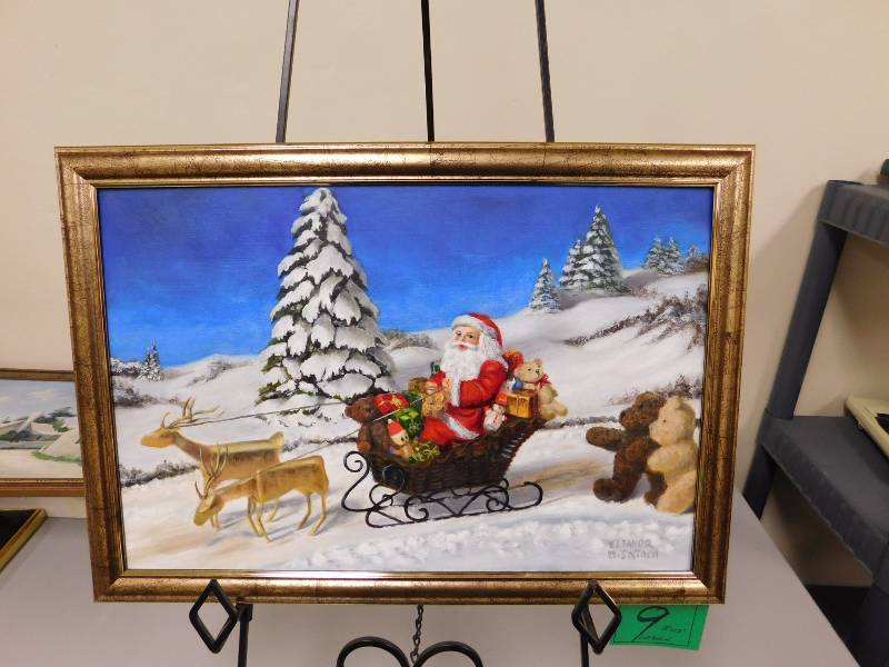 lot 9 image: Left Behind  18 x 12    Painted by Eleanor McIntosh, a local professional artist.