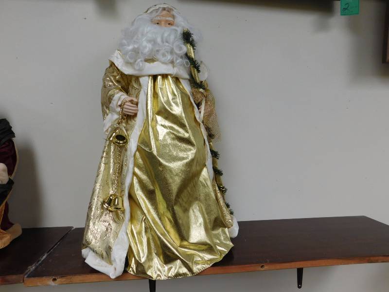 lot 13 image: Gold Santa was used as a model for Christmas paintings