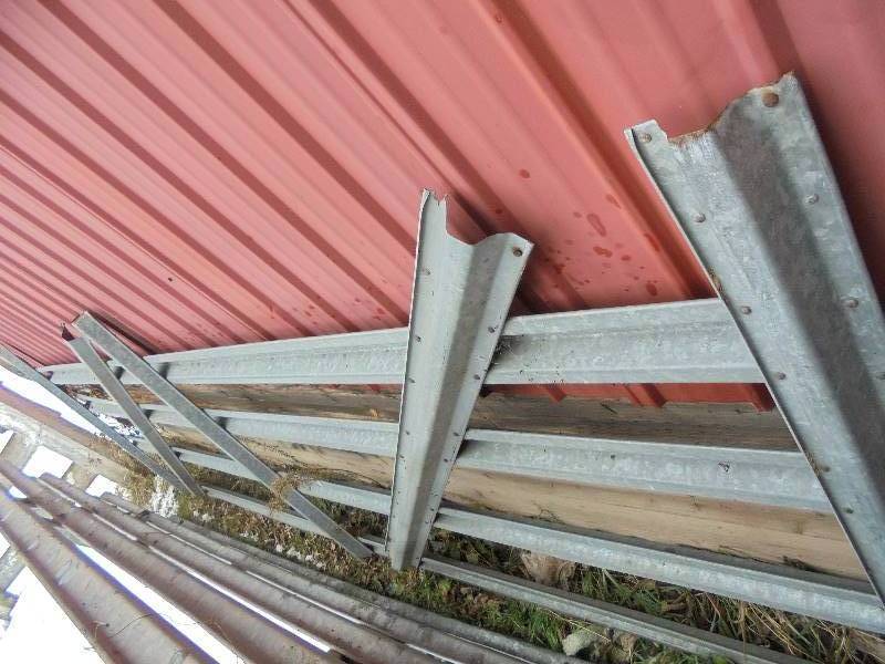 lot 12 image: Pair - Galvanized Gate Panels