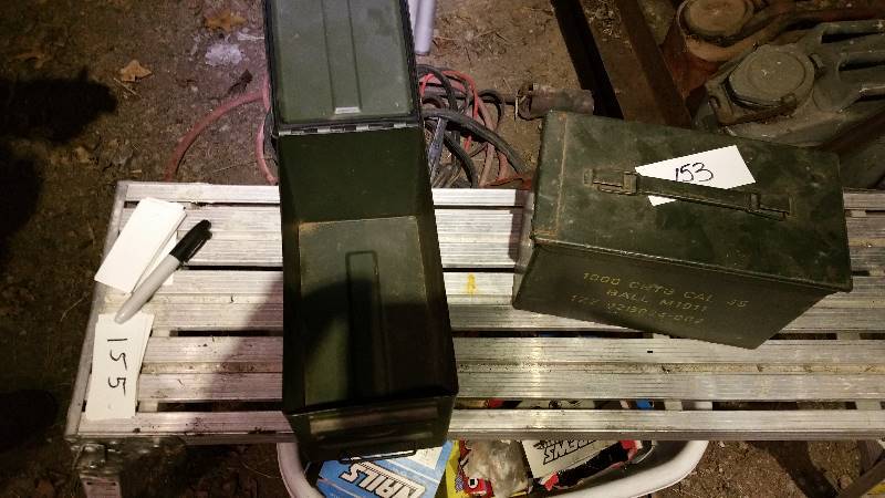 lot 153 image: Pair - Ammo Boxes