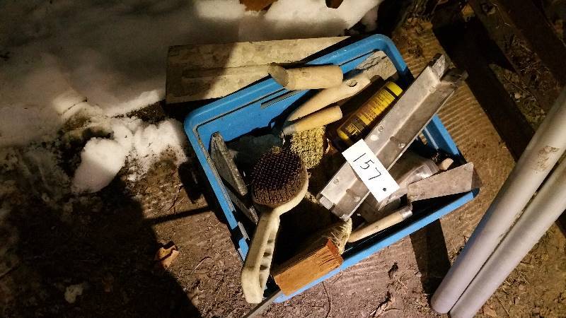 lot 157 image: Misc Cement Trowels, etc