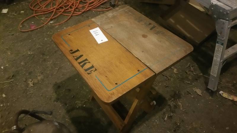 lot 166 image: Wood Folding Table