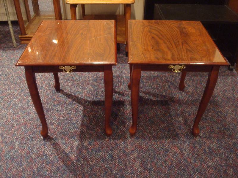 Pair Of Ends Tables, Has Scratches