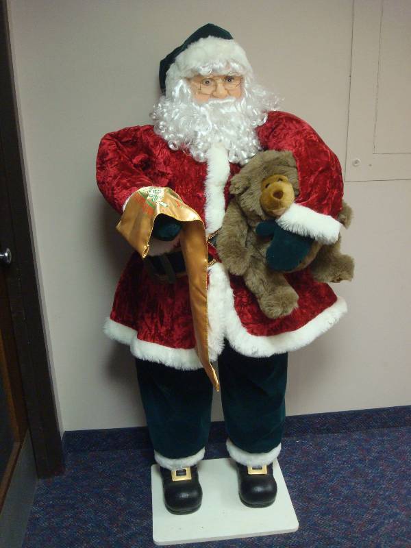 Life Size Santa Claus Figure, Head Is Loose