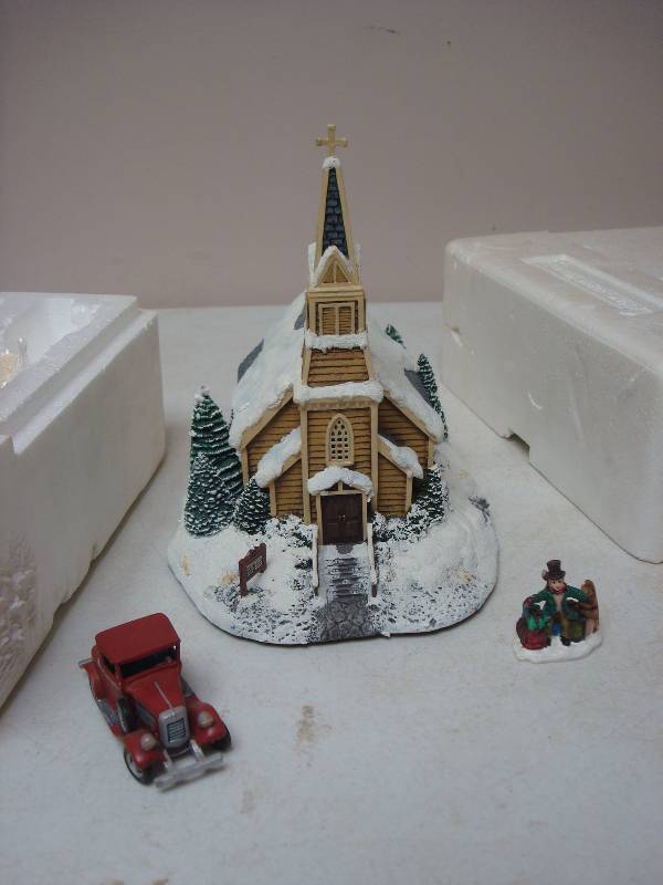 Terry Redlin Hawthrone Village House - Birch Valley Church