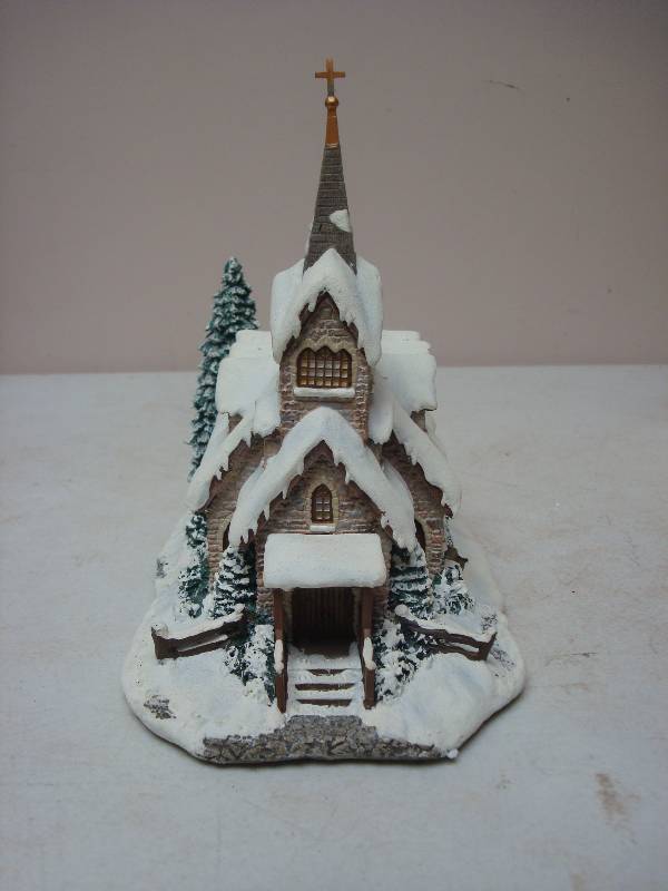 Thomas Kinkade Hawthrone Village -  Light of Hope Church