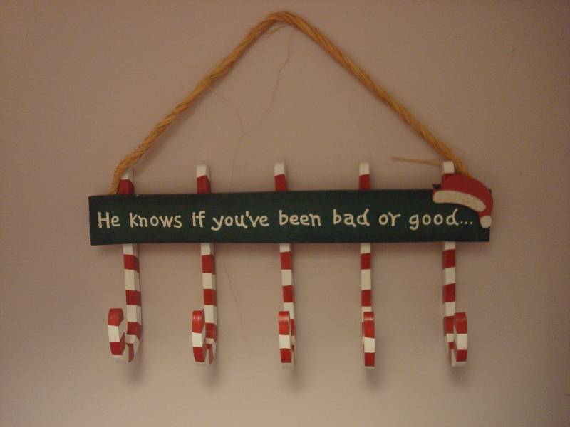 Hanging Christmas Candy Cane Rack