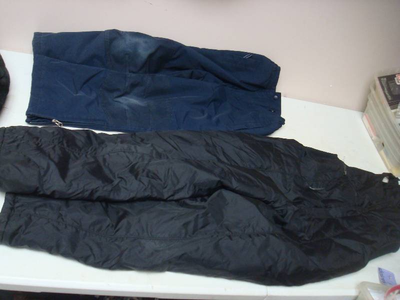 Two Pair Of Snow Pants, Used, Some Wear