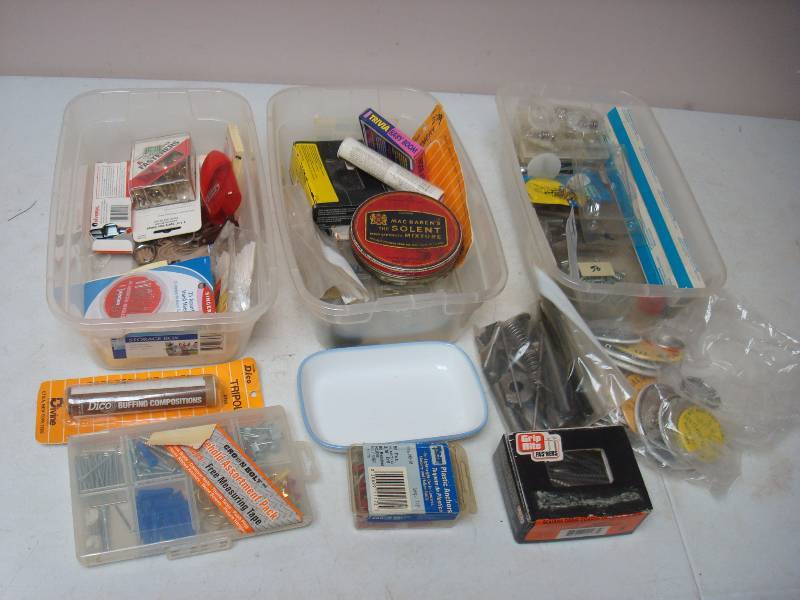 Lots Of Screws And Hardware, Has Vintage Noritake Northwest Inflight Dish With It