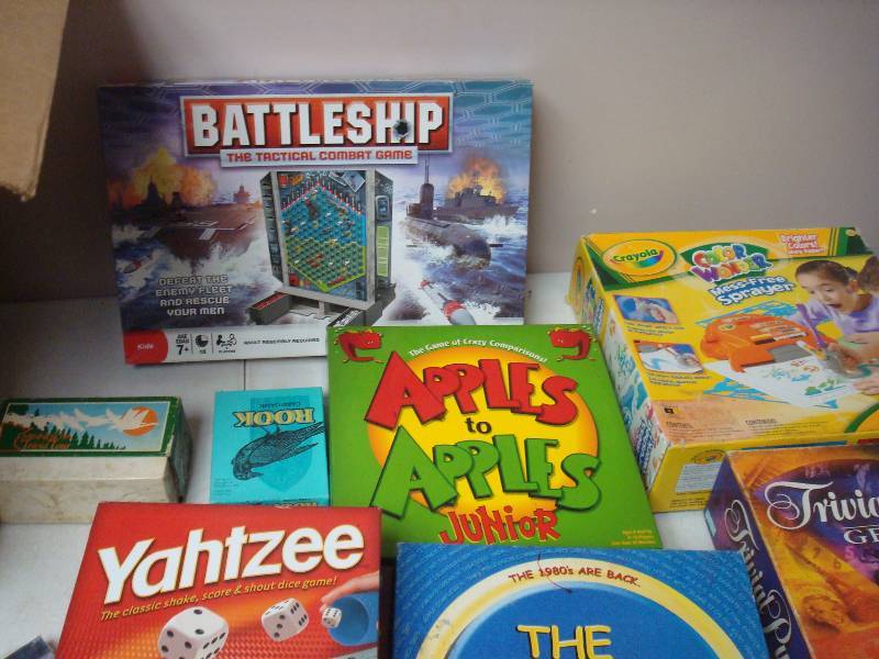 Box Filled With Board Games, Unchecked
