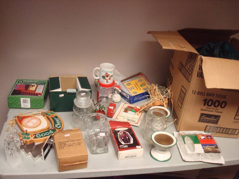 Box With Some Christmas Items