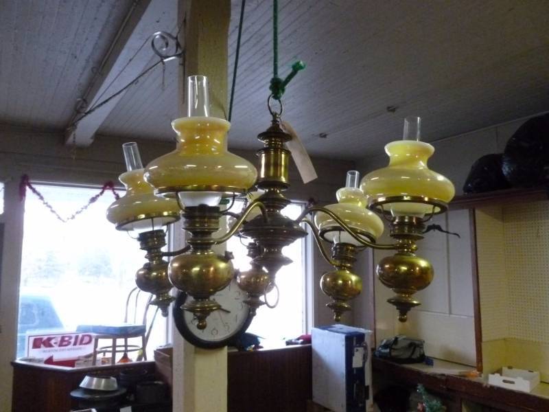 Antique Brass Chandelier