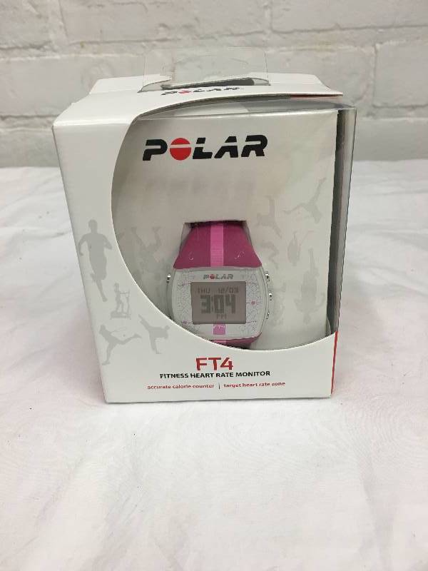 lot 2 image: Polar Ladies Pink FT4 Heart Rate Monitor