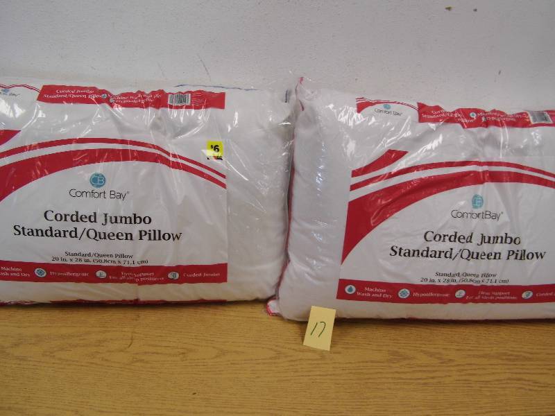 2 Standard Queen Pillows