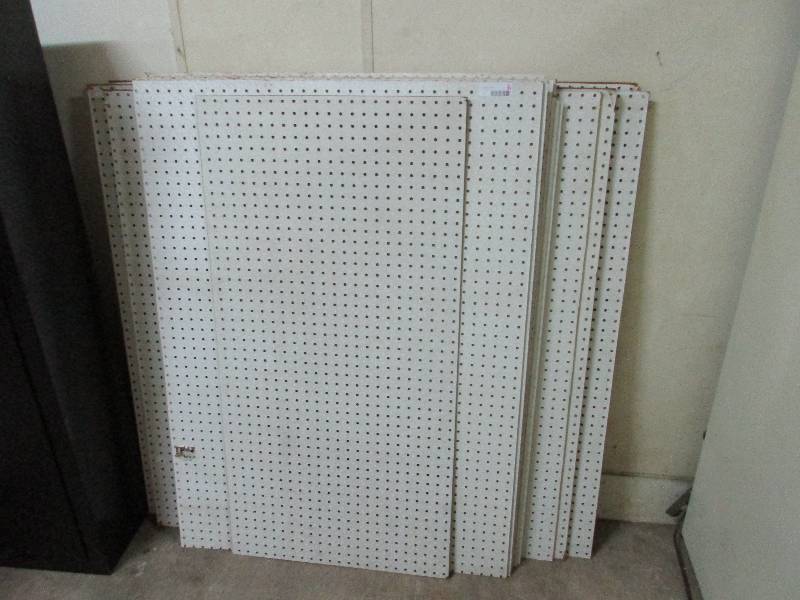 17 Sheets of pegboard