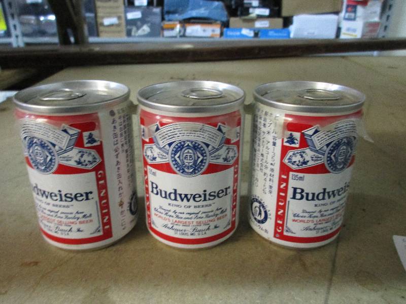 3 mini Bud cans