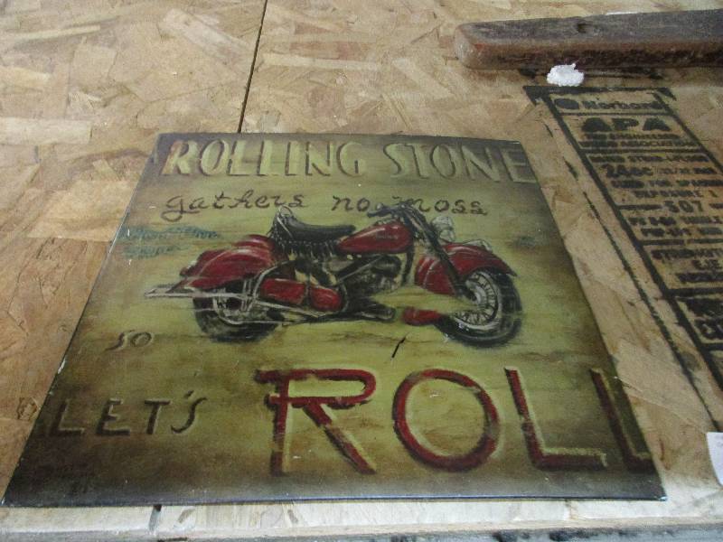 Motorcycle sign