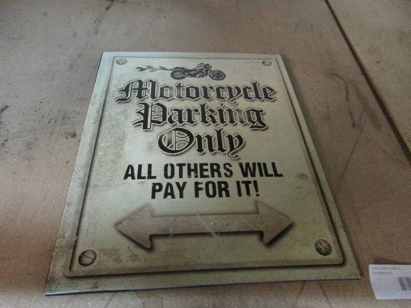 Motorcycle sign