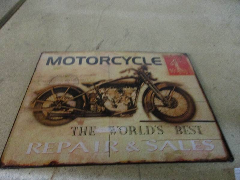 Motorcycle sign