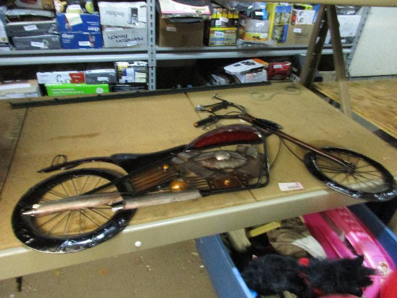 Motorcycle wall hanging