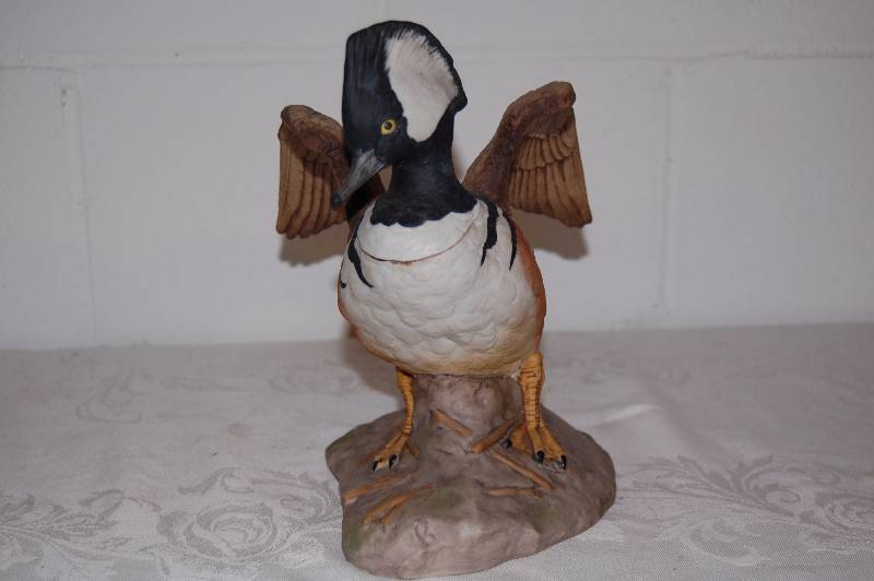 lot 21 image: Male Merganser Decanter