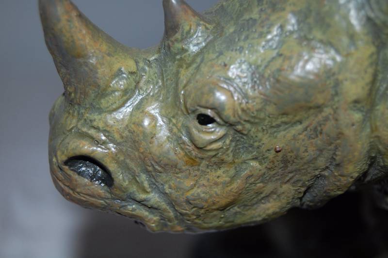 lot 47 image: Rhino Statue
