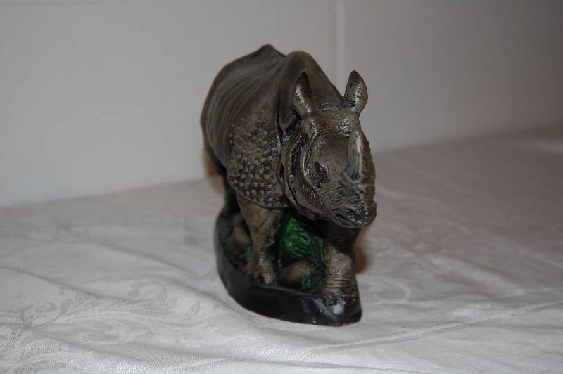 lot 76 image: Rhino Statue