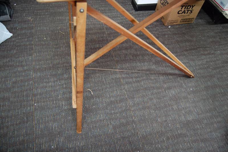 lot 99 image: Vintage Wooden Ironing Board