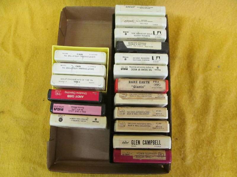 vintage 8 track tapes
