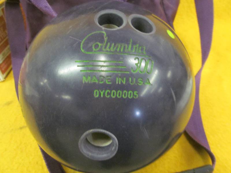 bowling ball and bag