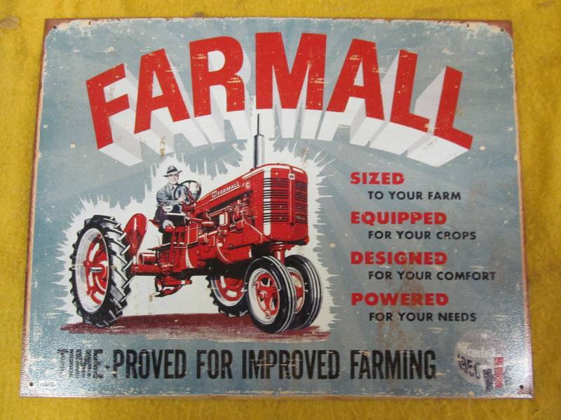 Metal sign