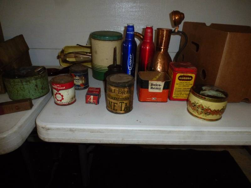 Antique Assorted Containers
