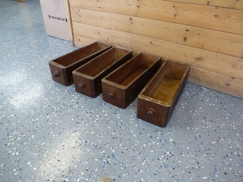 Antique Sewing Cabinet Drawers