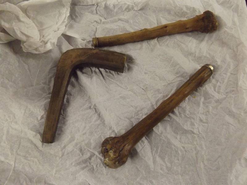 Vintage Walking Stick and Cane Ends