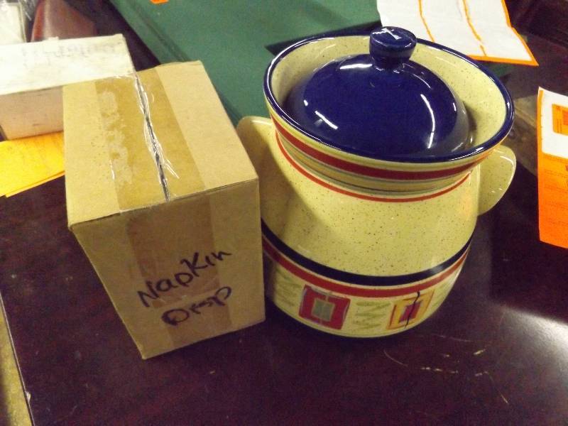 Cookie Jar and Napkin Dispenser