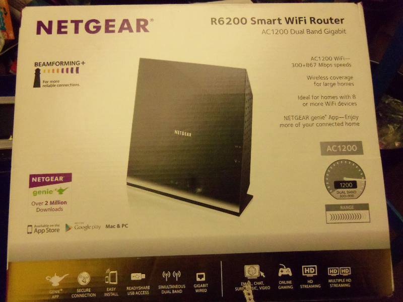 lot 59 image: Netgear R6200 Smart Wi-Fi Router