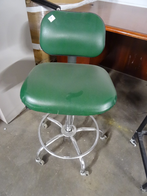 Adjustable Height Stool on Wheels
