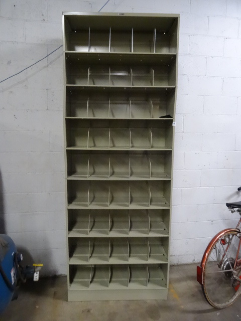 Metal File Sorter Shelf Unit 36 X 13 X 97